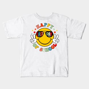 Happy Last Day of School, End of School, Summer Break, Graduation, Teacher Last Day (2 Sided) Kids T-Shirt